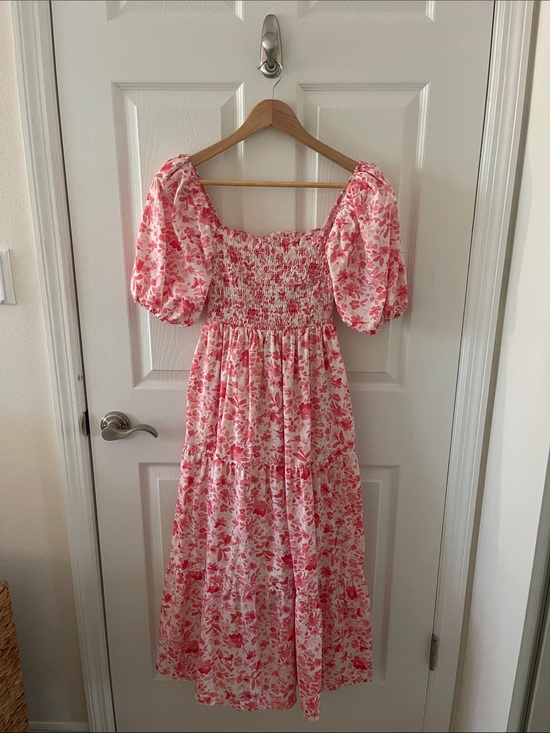Abercrombie & Fitch Dresses & Skirts - Abercrombie & Fitch Smocked Bodice Poplin Midi Dress